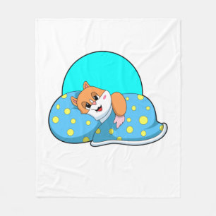 Hamster im Schlaf mit Blanket.PNG Fleecedecke