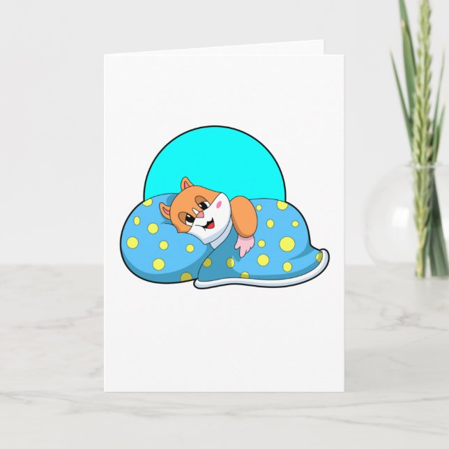 Hamster im Schlaf mit Blanket.PNG Karte (Vorderseite)