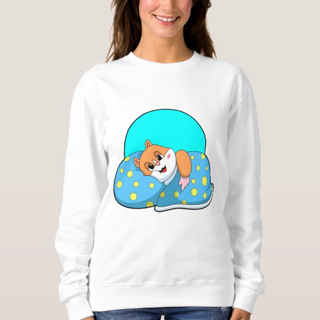 Hamster im Schlaf mit Blanket.PNG Sweatshirt (Vorderseite)