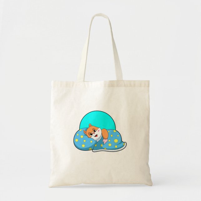 Hamster im Schlaf mit Blanket.PNG Tragetasche (Vorne)