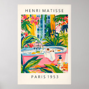 Hamster in der Badewanne Kunstprint Tropisches Bad Poster
