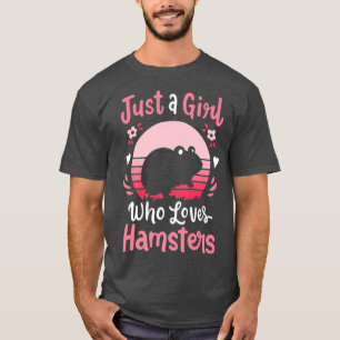 Hamster Just a Girl Who Lieben Hamsters Premium T-Shirt