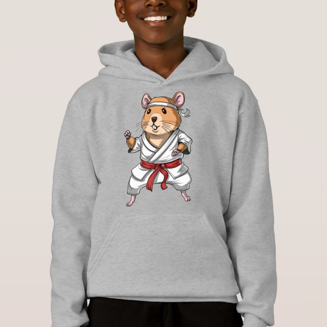 Hamster Karate Hoodie (Vorderseite)