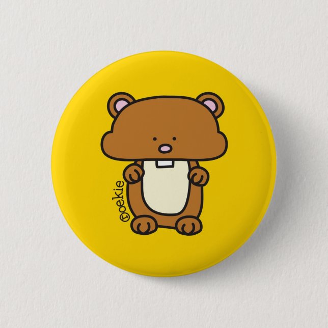 Hamster - Knopf Button (Vorderseite)