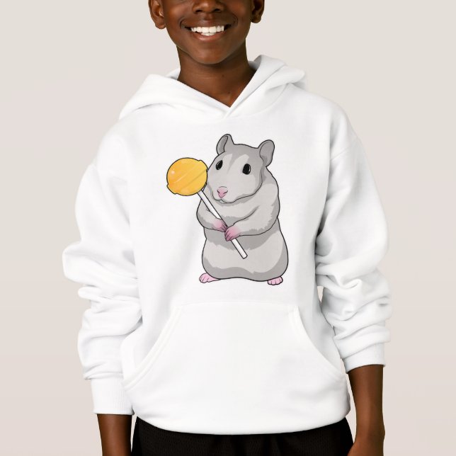 Hamster Lollipop Hoodie (Vorderseite)