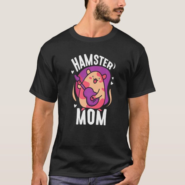 Hamster Mama Niedlich Besitzer Tiermutter Mama Mam T-Shirt (Vorderseite)