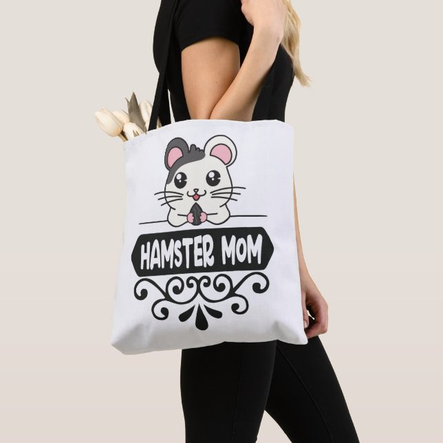 Hamster Mama Tierliebhaber niedlich Tasche (Von Nahem)