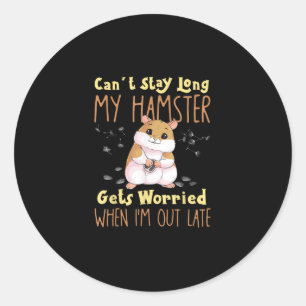 Hamster Meme Pet Owners Runder Aufkleber