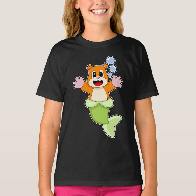 Hamster Mermaid T-Shirt (Vorderseite)