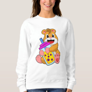 Hamster mit Babyflaschensaft Sweatshirt