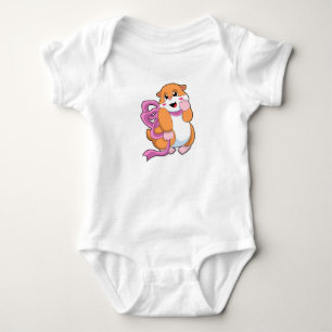 Hamster mit Band Baby Strampler