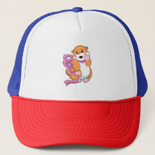 Hamster mit Band Truckerkappe
