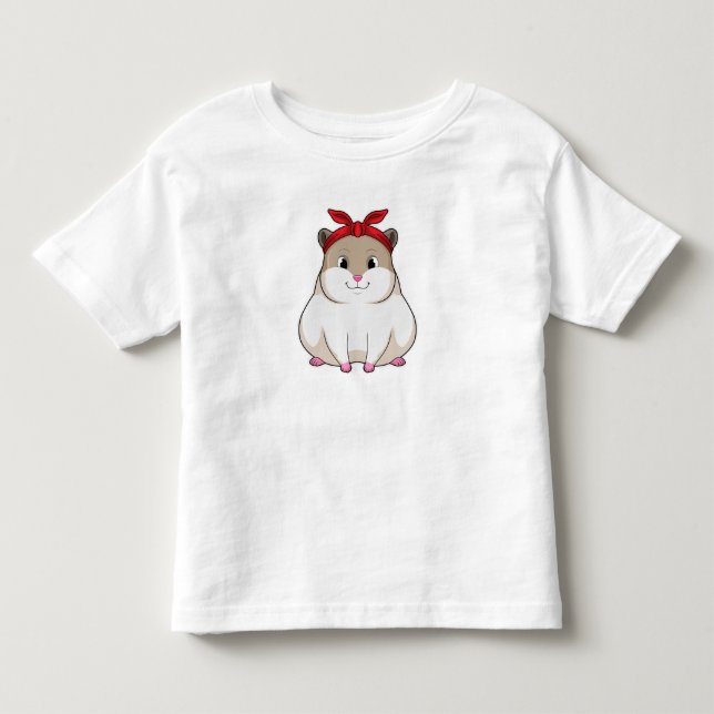 Hamster mit Bandana Kleinkind T-shirt (Vorderseite)
