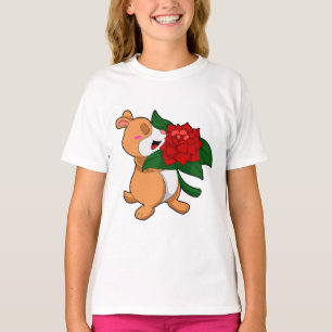 Hamster mit Blume Rose T-Shirt