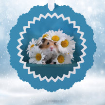 Hamster mit Daisy Blume Bouquet Holiday