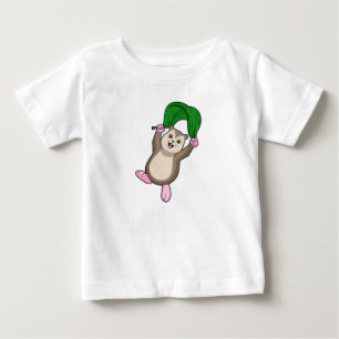 Hamster mit Fallschirm Baby T-shirt