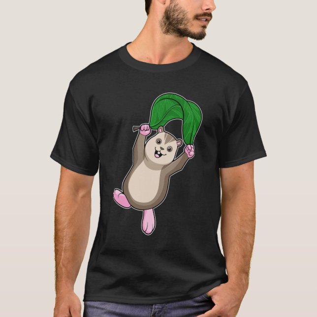 Hamster mit Fallschirm T-Shirt (Vorderseite)