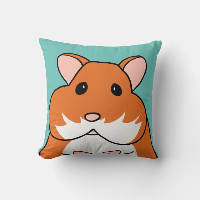 Hamster mit gefüllten Wangen Kissen (Vorderseite)