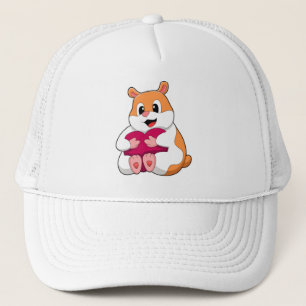 Hamster mit Herz Truckerkappe
