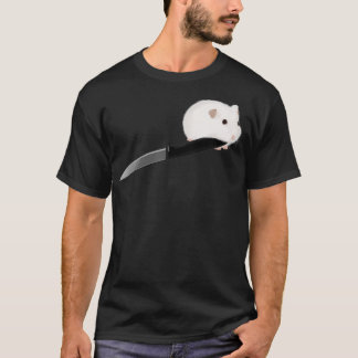Hamster mit Knife T-Shirt