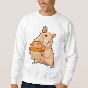 Hamster mit Muffin Sweatshirt