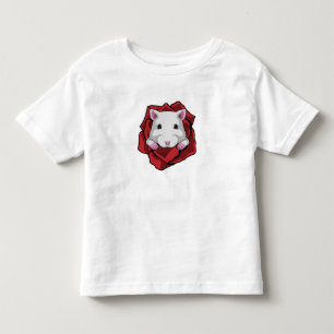 Hamster mit Rose Kleinkind T-shirt