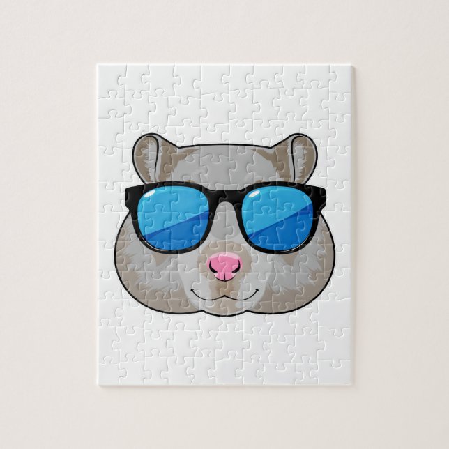 Hamster mit Sonnenbrille (Vertikal)
