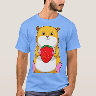 Hamster mit Strawberry T-Shirt