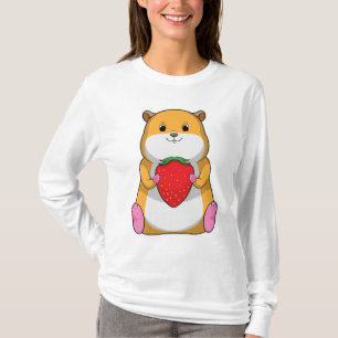 Hamster mit Strawberry T-Shirt