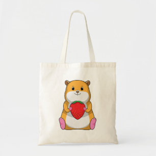 Hamster mit Strawberry Tragetasche
