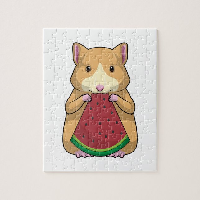 Hamster mit Watermelon (Vertikal)