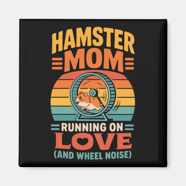 Hamster-Mutter-Halter-Haustier-Hamster Magnet (Vorne)