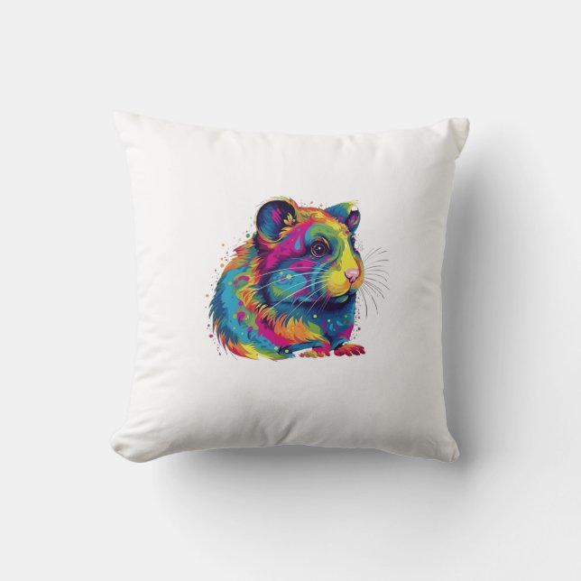 Hamster niedlich kissen (Vorderseite)