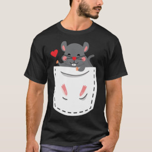 Hamster, Niedlicher Brustpocket T-Shirt