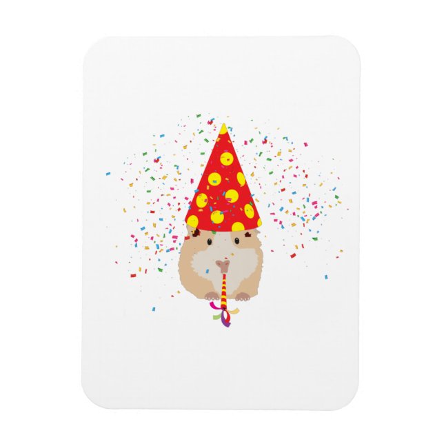 Hamster Partying - Tiere mit Party Magnet (Vertikal)