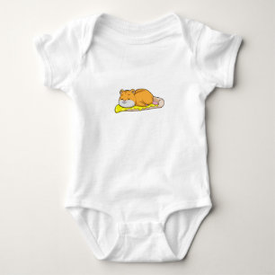 Hamster & Pizza mit Käse Baby Strampler