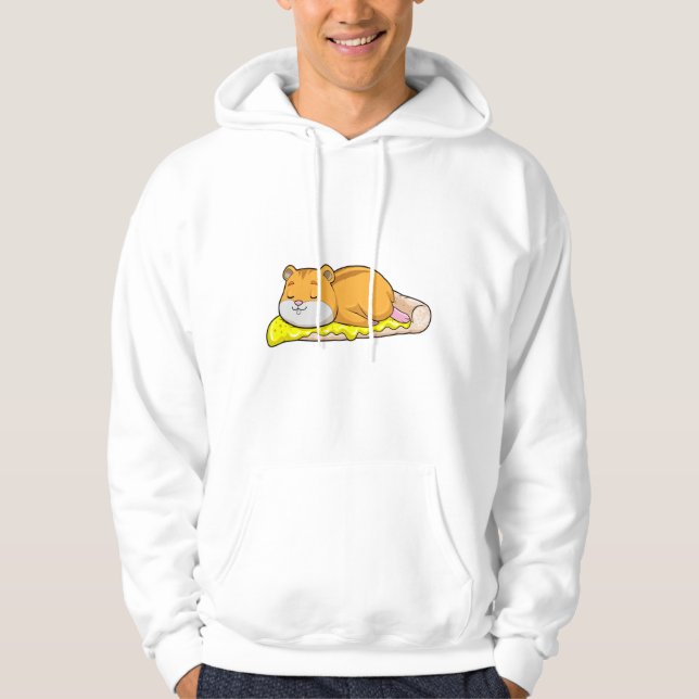 Hamster & Pizza mit Käse Hoodie (Vorderseite)
