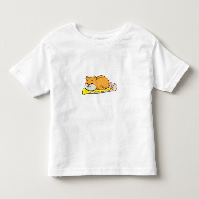 Hamster & Pizza mit Käse Kleinkind T-shirt (Vorderseite)