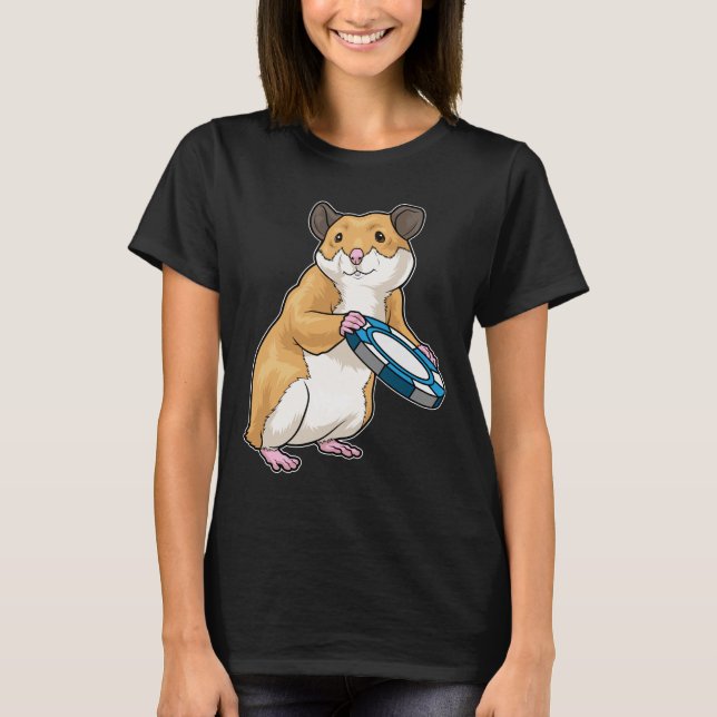 Hamster Poker Poker Chips T-Shirt (Vorderseite)
