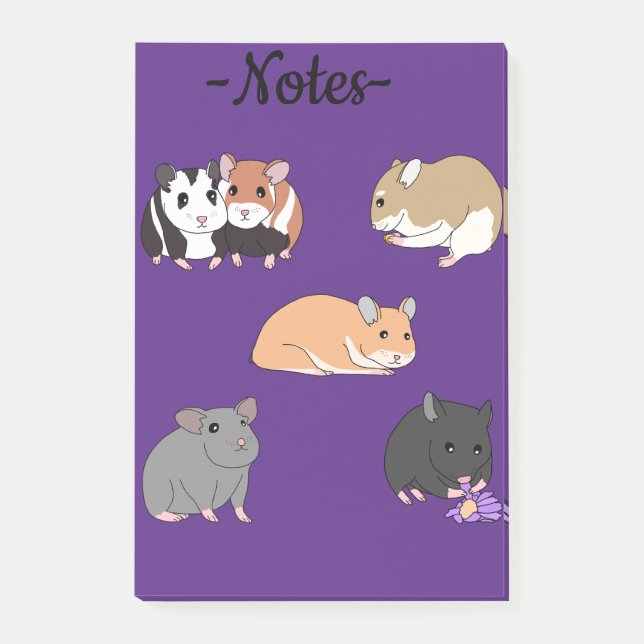 Hamster  post-it klebezettel (Vorderseite)