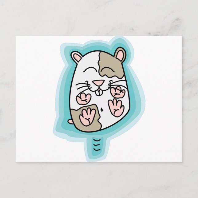Hamster Postkarte (Vorderseite)