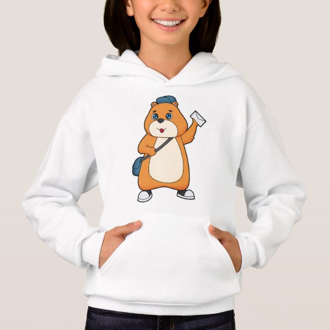 Hamster Postman Letter Hoodie (Vorderseite)
