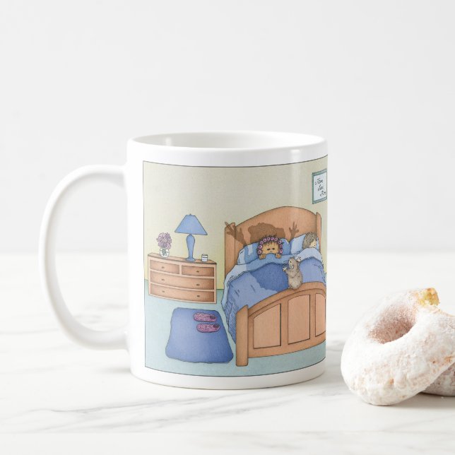 Hamster Schatten Kaffeetasse (Mit Donut)
