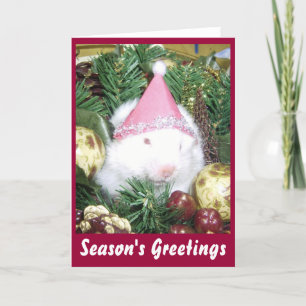 Hamster Season's Greetings Feiertagskarte