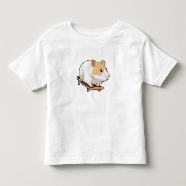Hamster Skater Skateboard Kleinkind T-shirt (Vorderseite)