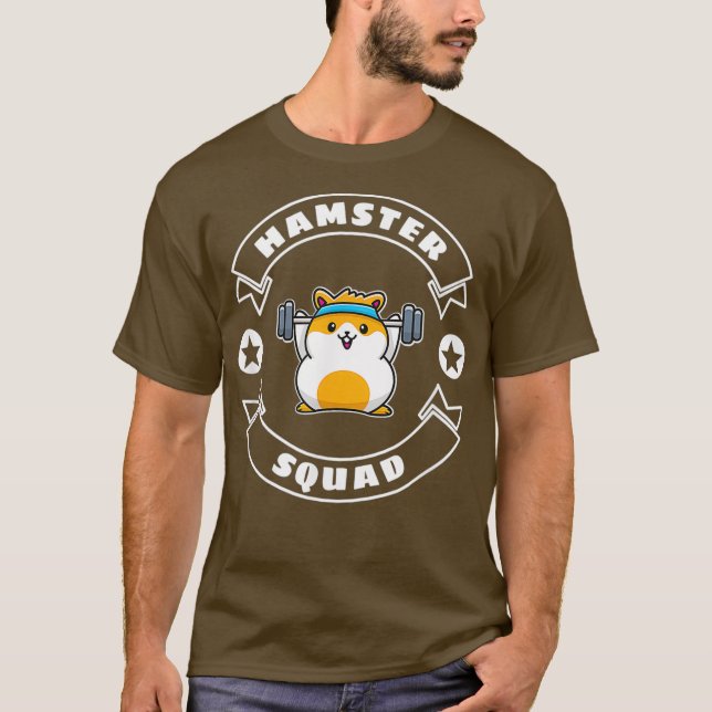 Hamster Squad Gym Sports Team T-Shirt (Vorderseite)