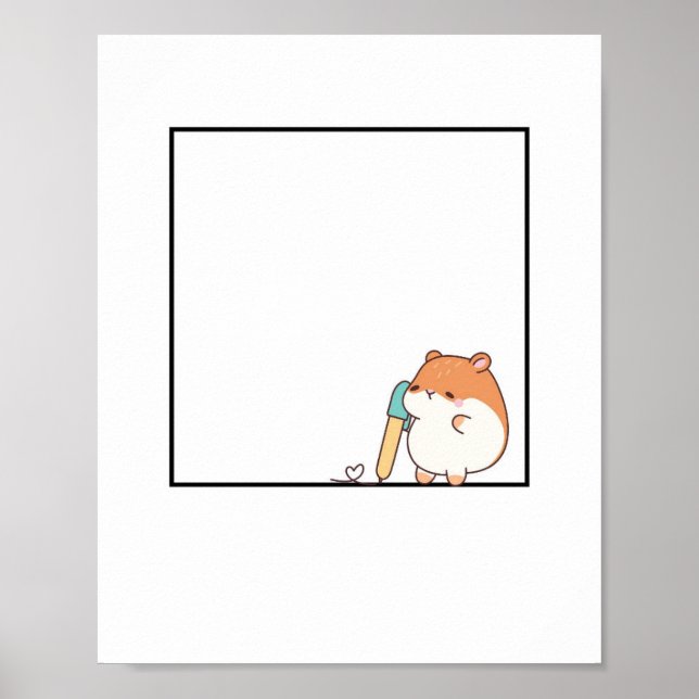 Hamster, süßes Hamster-Thema Poster (Vorne)