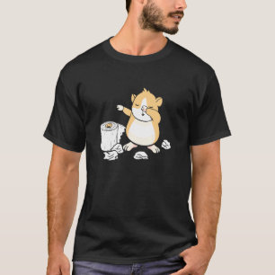Hamster Toilettenpapier Dabbing Zwarf Hamster T-Shirt