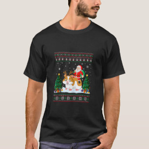 Hamster Ugly Christmas Sweater Funny Santa Claus R T-Shirt