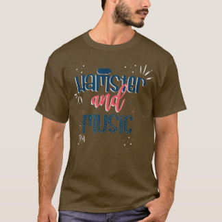Hamster und Music Niedlich Rodent Musician Pet T-Shirt